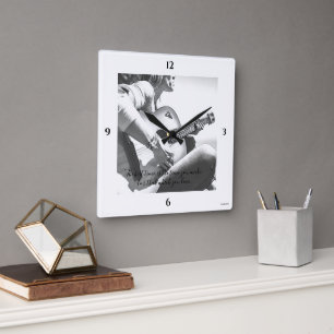 HAMbWG Female Guitarist Theme Wall Clock