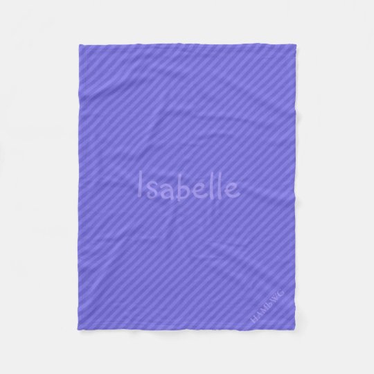 HAMbWG Fleece Blanket - Purple Stripe
