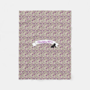 HAMbWG - Fleece Blanket - Violet Camouflage