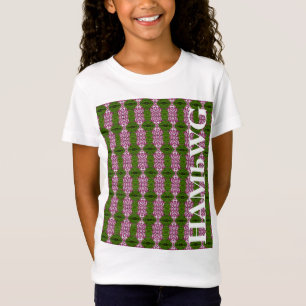 HAMbWG - Girl's T Shirt - Green Pink