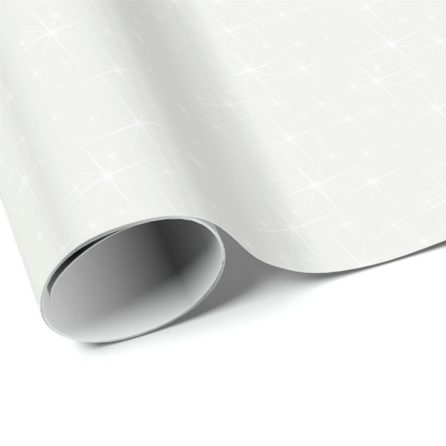 HAMbWG Glossy Wrapping Paper - Creme/White Starry (Roll Corner)