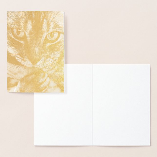 HAMbWG - Gold Foil Card - Cat (Display)
