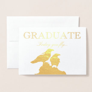 HAMbWG - Gold Foil Card - Graduate - Two Ravens