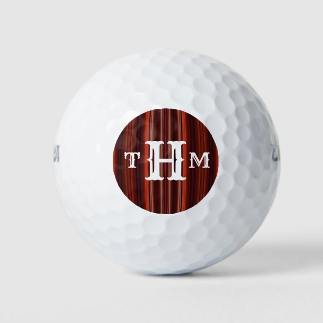 HAMbWG - Golf Balls you personalise - Ruby Red (Front)
