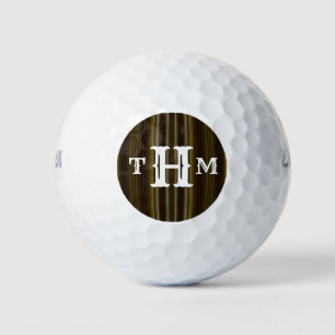 HAMbWG - Golf Balls you personalise - Tigers Eye