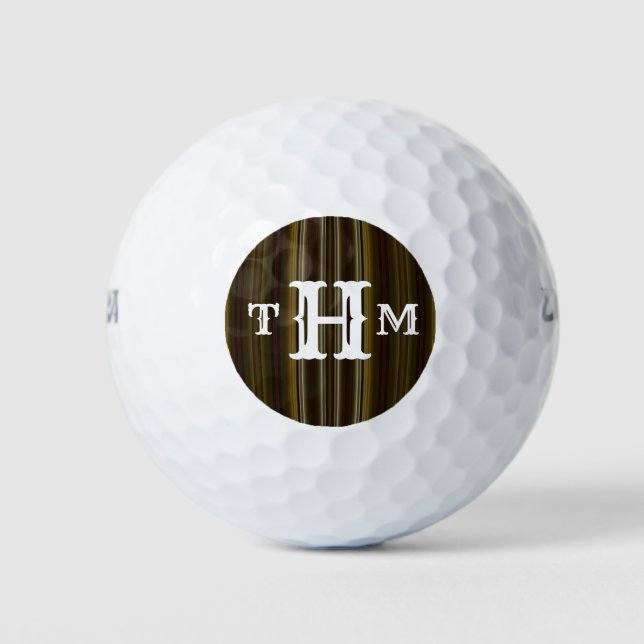 HAMbWG - Golf Balls you personalise - Tigers Eye (Front)