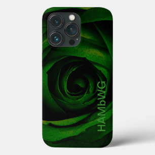 HAMbWG - Gothic Green Rose iPhone 13 Pro Case