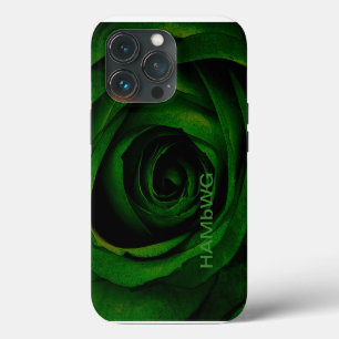 HAMbWG - Gothic Green Rose iPhone 13 Pro Case
