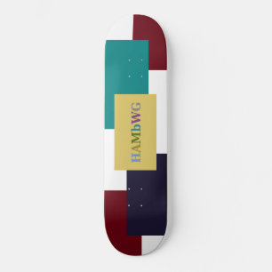 HAMbWG Graphic Skate Board - 4 colour Hard Maple