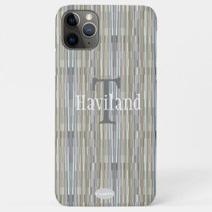 HAMbWG Grey Gold Gradient Monogram iPhone 11 Pro Max Case
