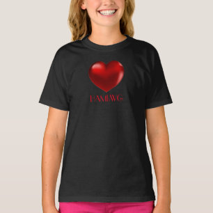 HAMbWG Heart - 13 Colours - Girls' Long Sleeve T T-Shirt