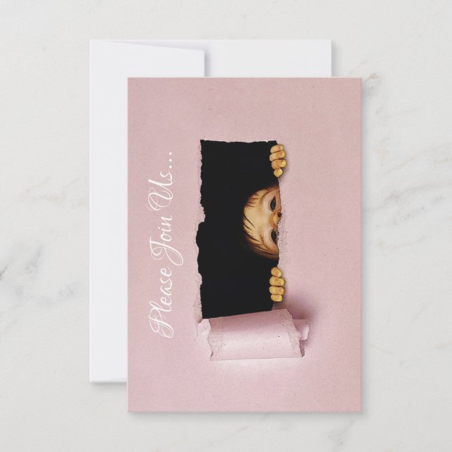 HAMbWG - Invitation - Peek-A-Boo Baby (Front)