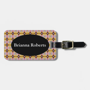 HAMbWG Luggage Tag w/ leather strap - Neon Yellow
