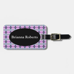 HAMbWG Luggage Tag w/ leather strap - Pink Neon