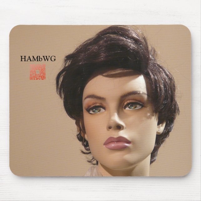 HAMbWG Mannequin Mouse Pad w qr code (Front)