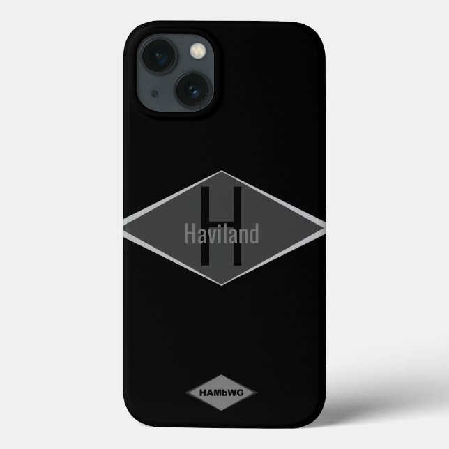 HAMbWG Monogram Custom Colour Case-Mate iPhone Case (Back)