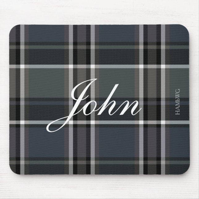 HAMbWG - Mousepad - Gray Plaid (Front)