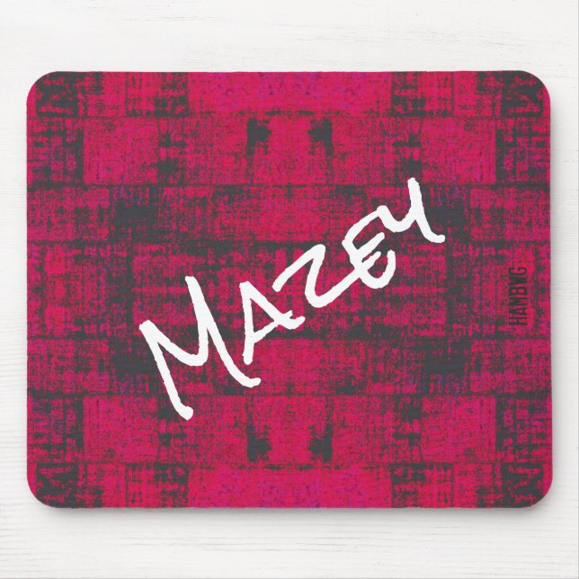 HAMbWG - Mousepad - Hot Pink Distressed (Front)