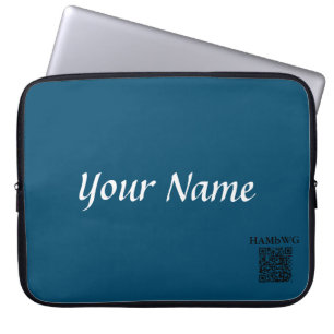 HAMbWG - Neoprene Laptop Case - Teal Personalise