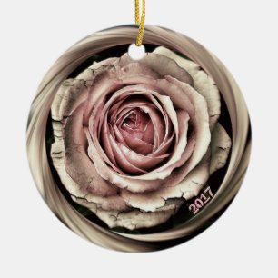 HAMbWG - Ornament - Vintage Rose - Personalizable