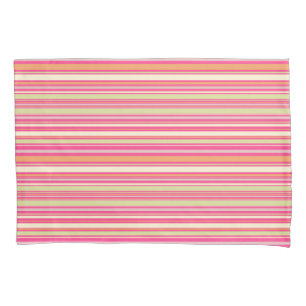 HAMbWG - Pair of Pillowcases - Pink Bar Stripe