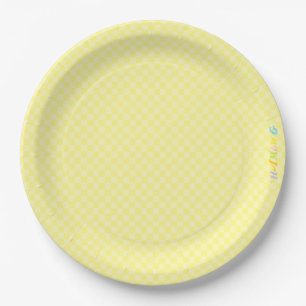 HAMbWG - Paper Goods - Yellow Gingham w Logo Plate