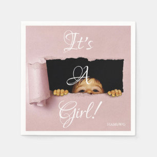 HAMbWG - Paper Napkin - Peek-A-Boo Baby