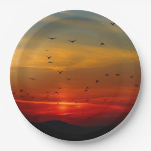 HAMbWG - Paper Plate - Halloween Sunset