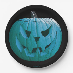HAMbWG - Paper Plate - Halloween Teal Pumpkin