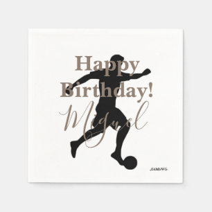 HAMbWG - Personalised Napkin - Soccer Player