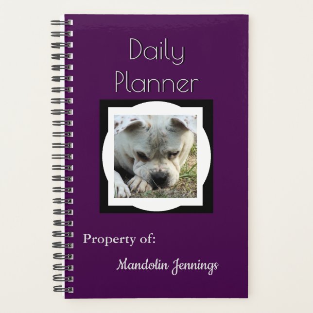 HAMbWG - Photo Daily Planner - Any Colour (Front)