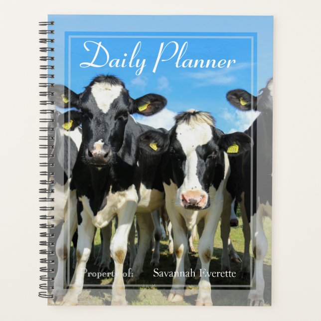 HAMbWG - Photo Daily Planner - Cow Herd (Front)