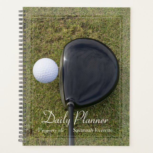 HAMbWG - Photo Daily Planner - Golf Club & Ball (Front)