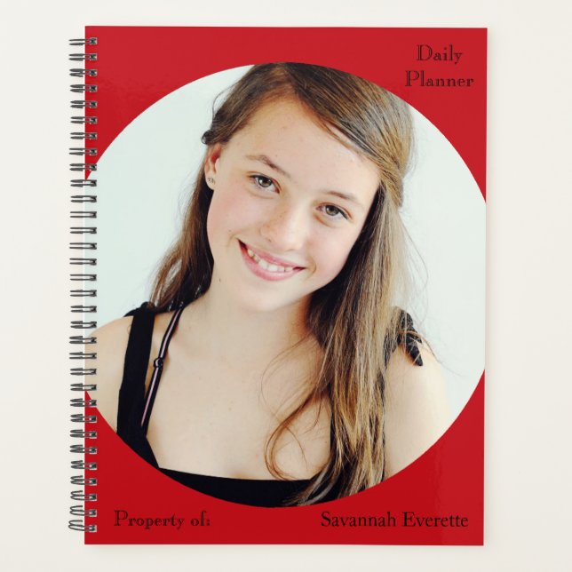HAMbWG - Photo Daily Planner - Red (Front)