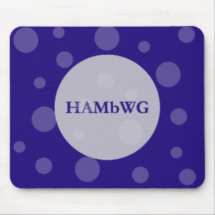 HAMbWG Polka Dots on any colour background Mouse Mat