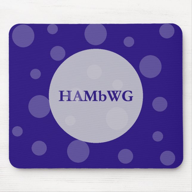 HAMbWG Polka Dots on any colour background Mouse Mat (Front)