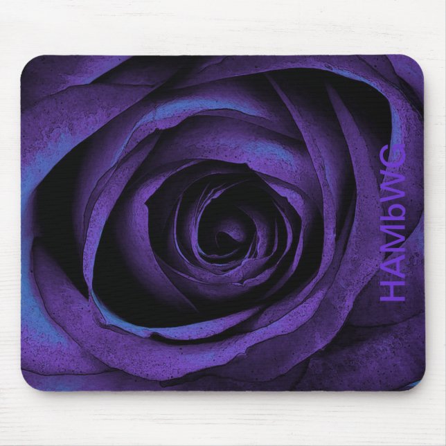 HAMbWG Purple Rose Mouse Mat (Front)
