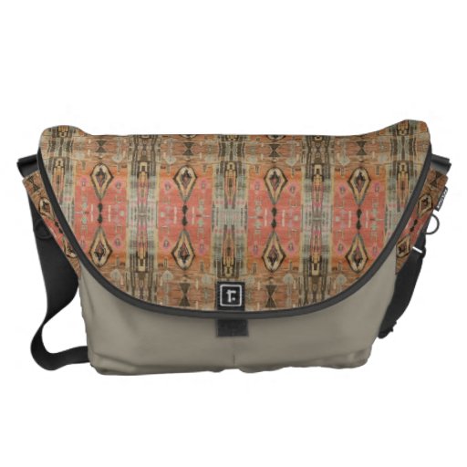 Image of HAMbWG =- Rickshaw Bag - Peach Moroccan Commuter Bag