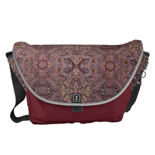 Image of HAMbWG =- Rickshaw Bag - Red Bohemian Commuter Bag