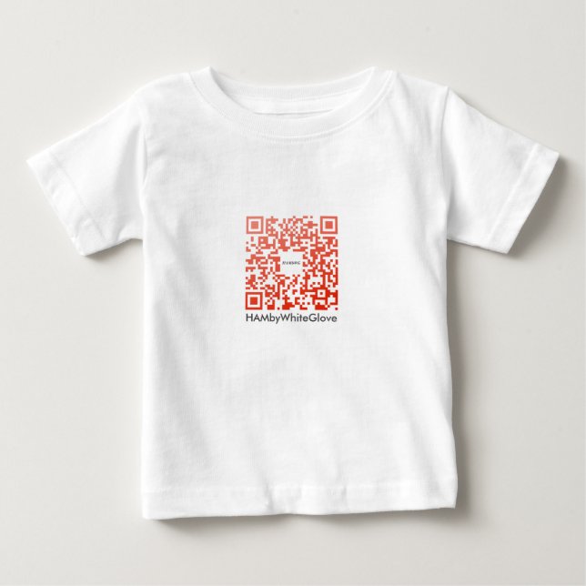 HAMbWG Romper 6 Colours - QR Code R Baby T-Shirt (Front)