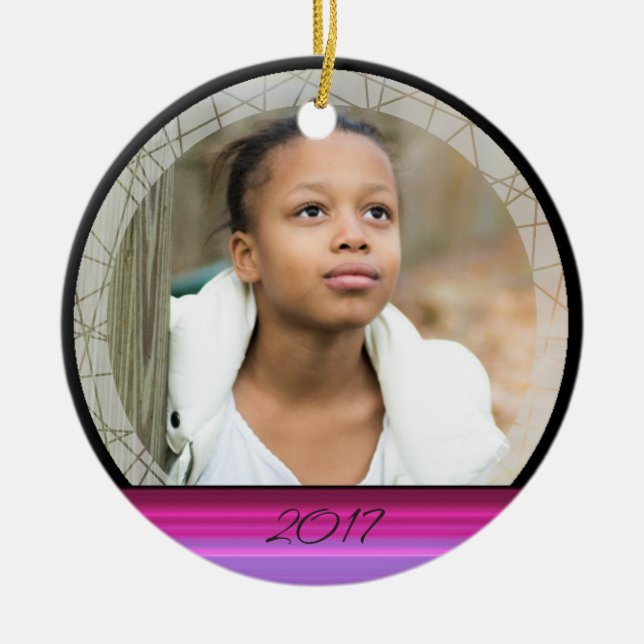 HAMbWG - Round Ornament - Fuschia (Front)