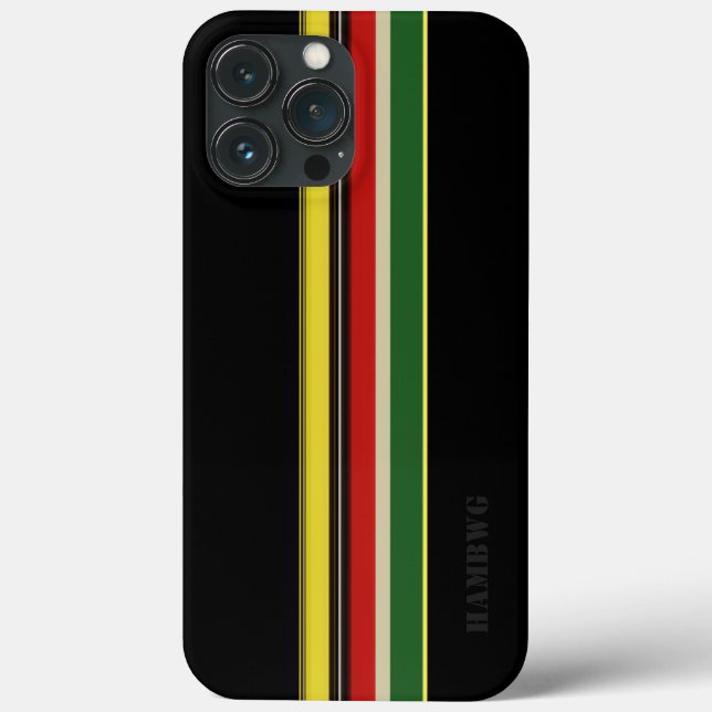 HAMbWG  - Samsung Cell Phone Case - Black w Colour (Back)