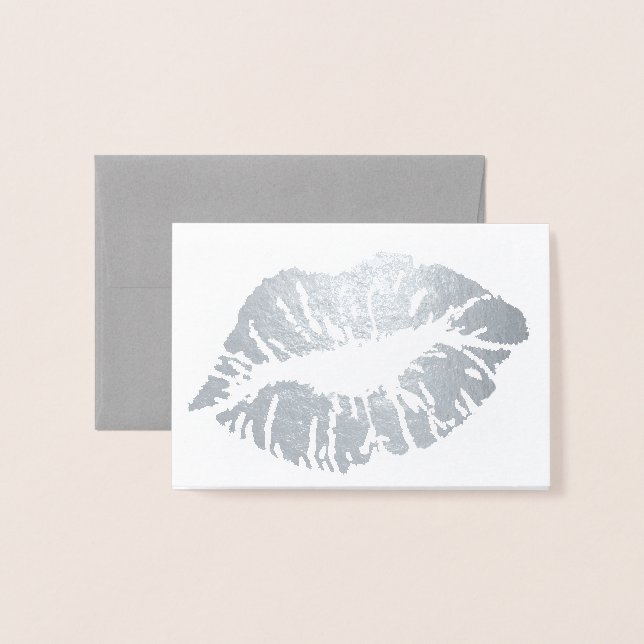 HAMbWG - Silver Foil Card - Lips (Front With Envelope)