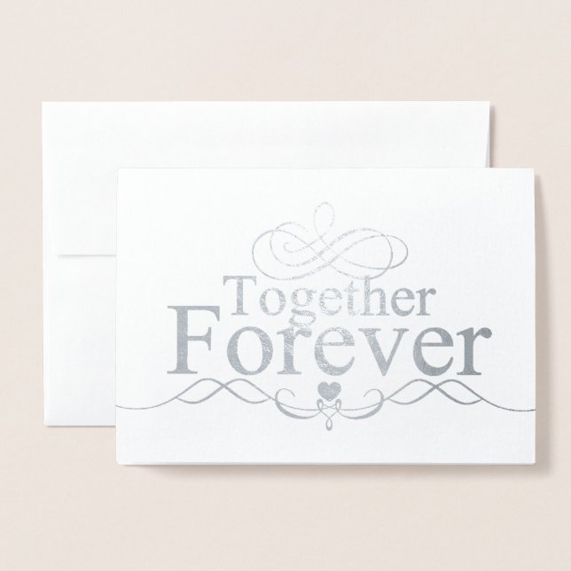 HAMbWG - Silver Foil Card - Together Forever (Front With Envelope)