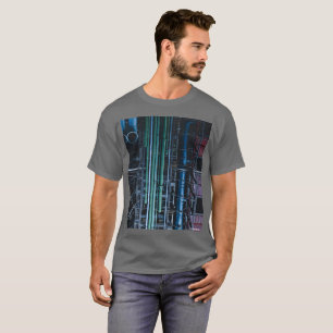 HAMbWG - T-Shirt - Architecture Coloured Pipes Lg