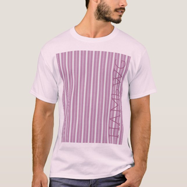 HAMbWG - T-Shirt - Pink Stripe (Front)