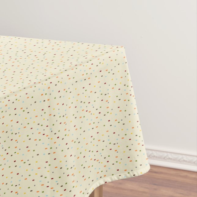 HAMbWG Table Cloth - Speckled Matches Multi-Colour (In Situ)