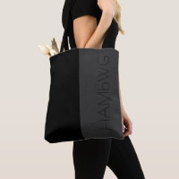 HAMbWG - Tote Bag- Black & Grey w HAMbWG Logo