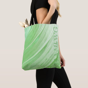 HAMbWG - Tote Bag - Lime Green Swirl w/logo