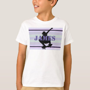 HAMbWG - Ultra Violet Purple Skateboarder T-Shirt